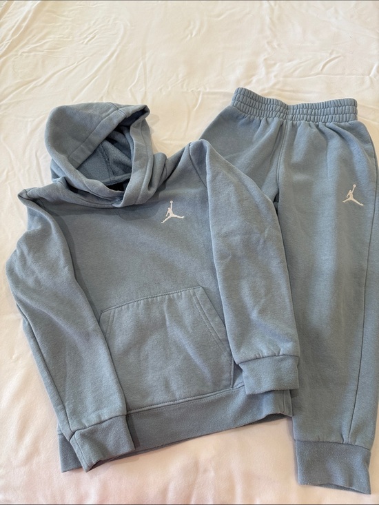 Jordan Other - Jordan Kids Light Blue Hoodie & Joggers Set with White Jumpman